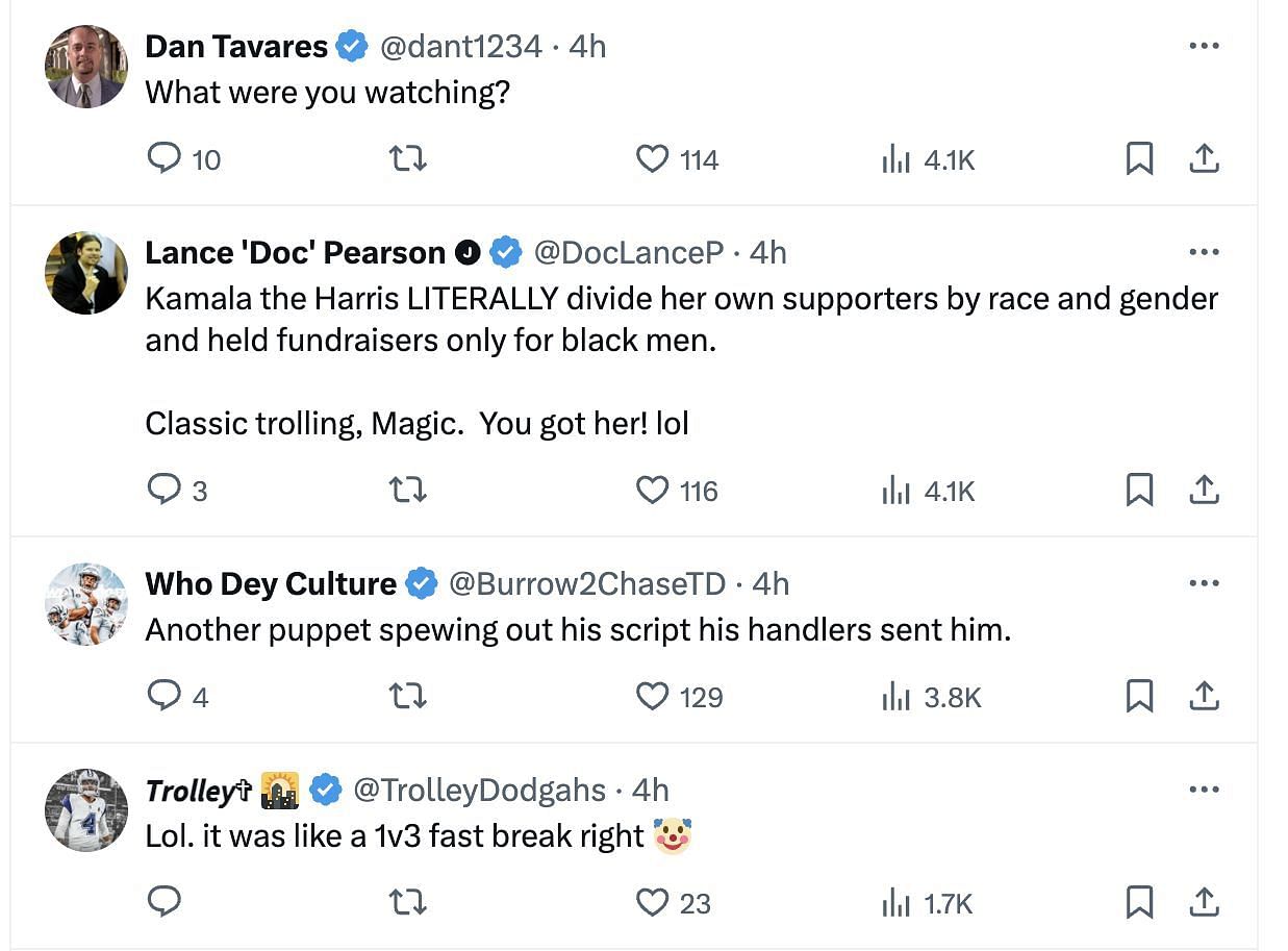 Reactions to Magic Johnson endorsing Kamala Harris